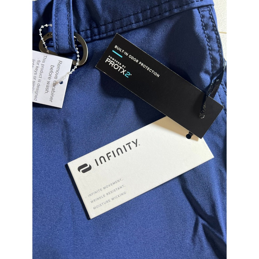 Cherokee NEW Infinity Men Scrub Pants XL Navy Blue Cargo CK200A 38x32